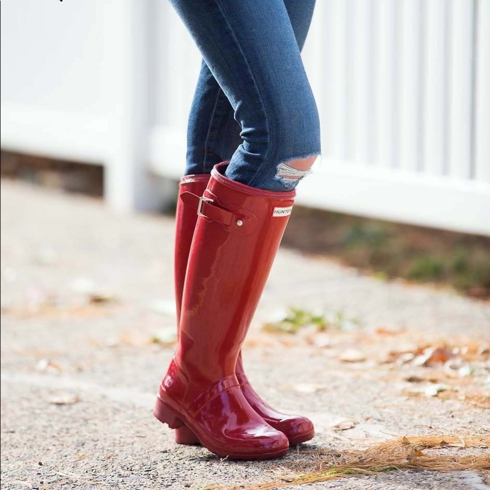 Red Hunter Rain Boots